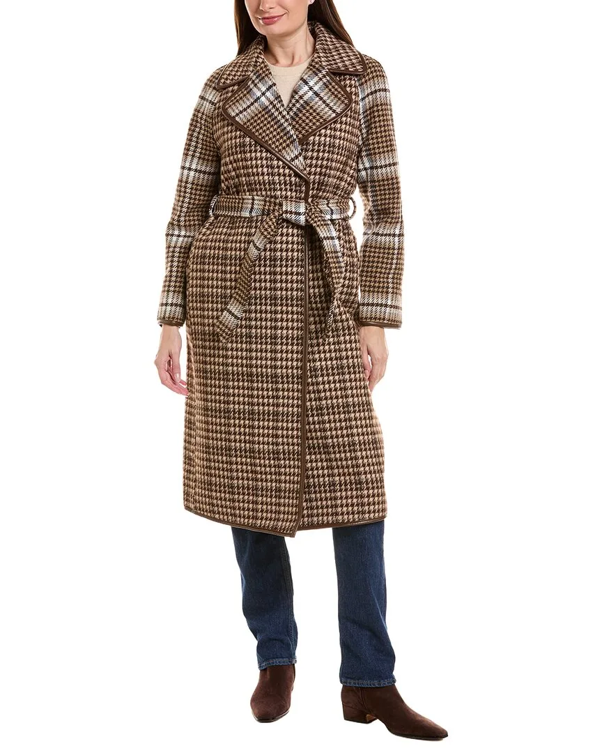Mixed Plaid Coat by Scotch & Soda