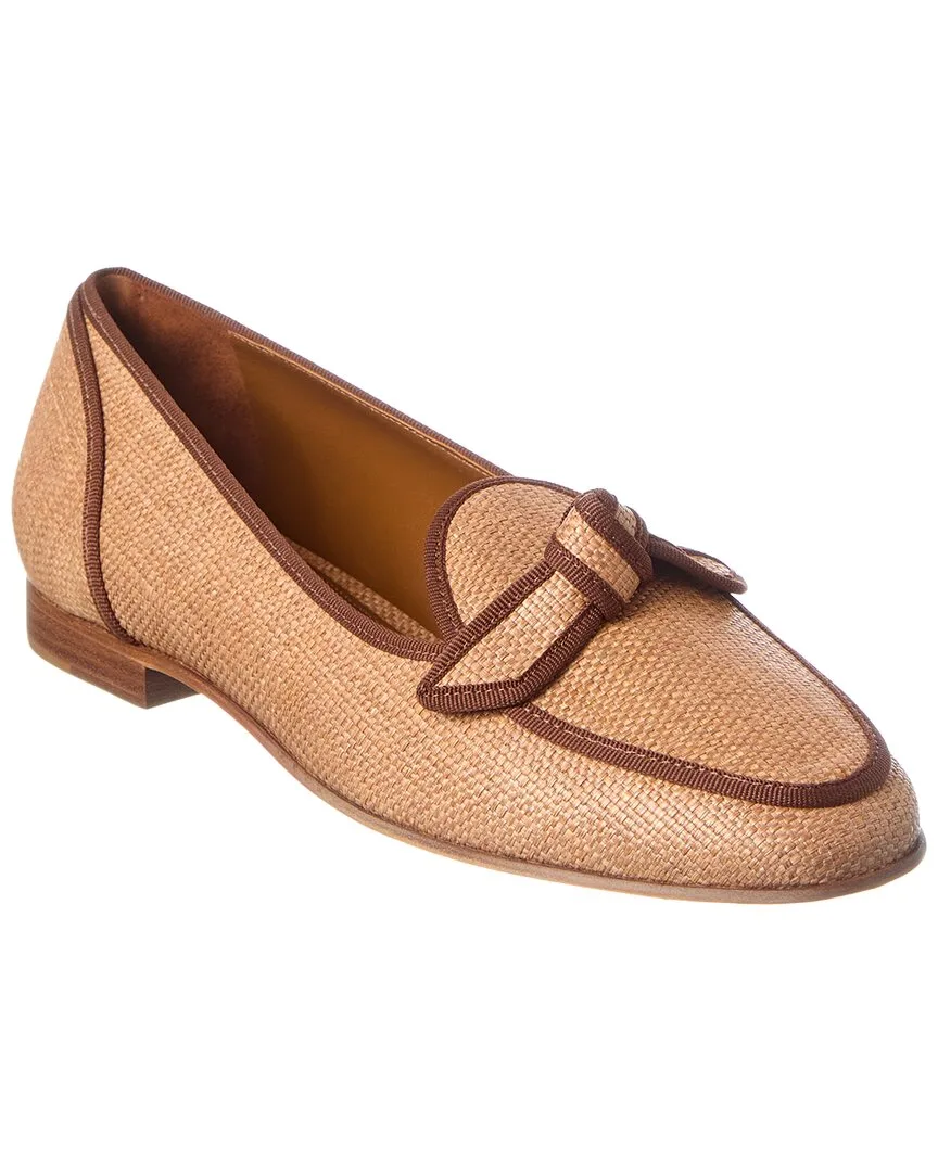 Grosgrain Raffia Loafer by Alexandre Birman