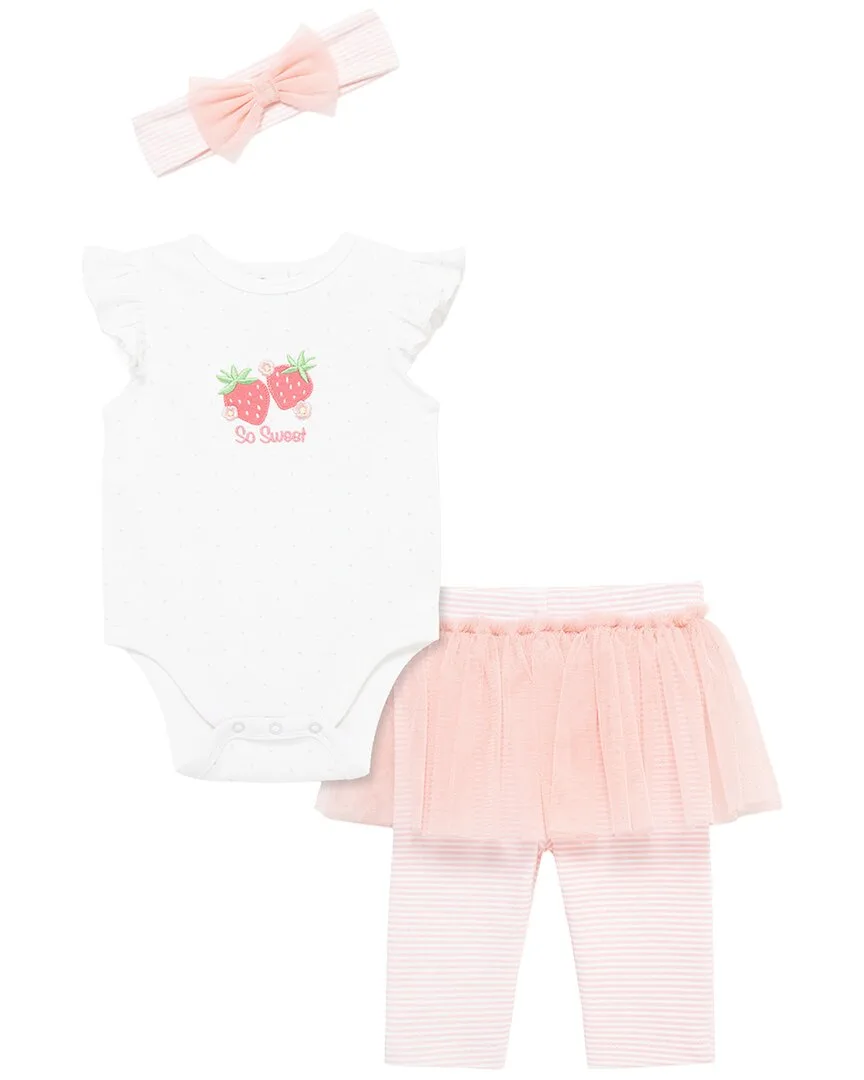 Strawberry Skegging Set Headband by Little Me