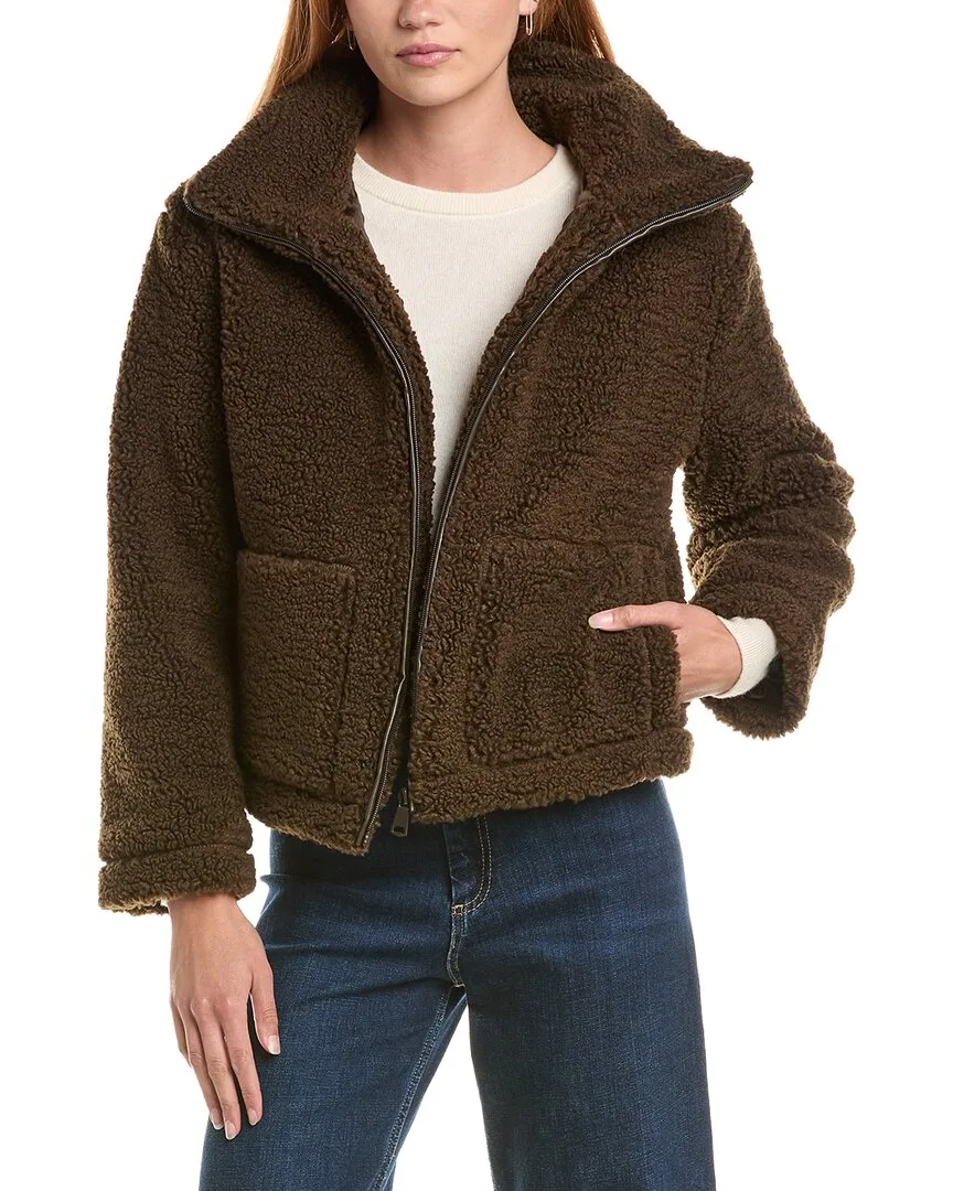 Cropped Teddy Coat