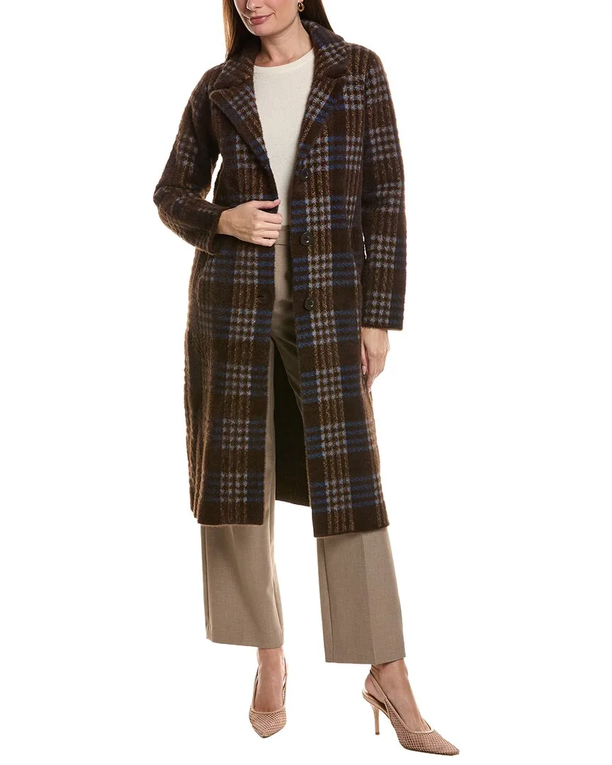 Longline Single Breasted Eyelash Coatigan by Nvlt