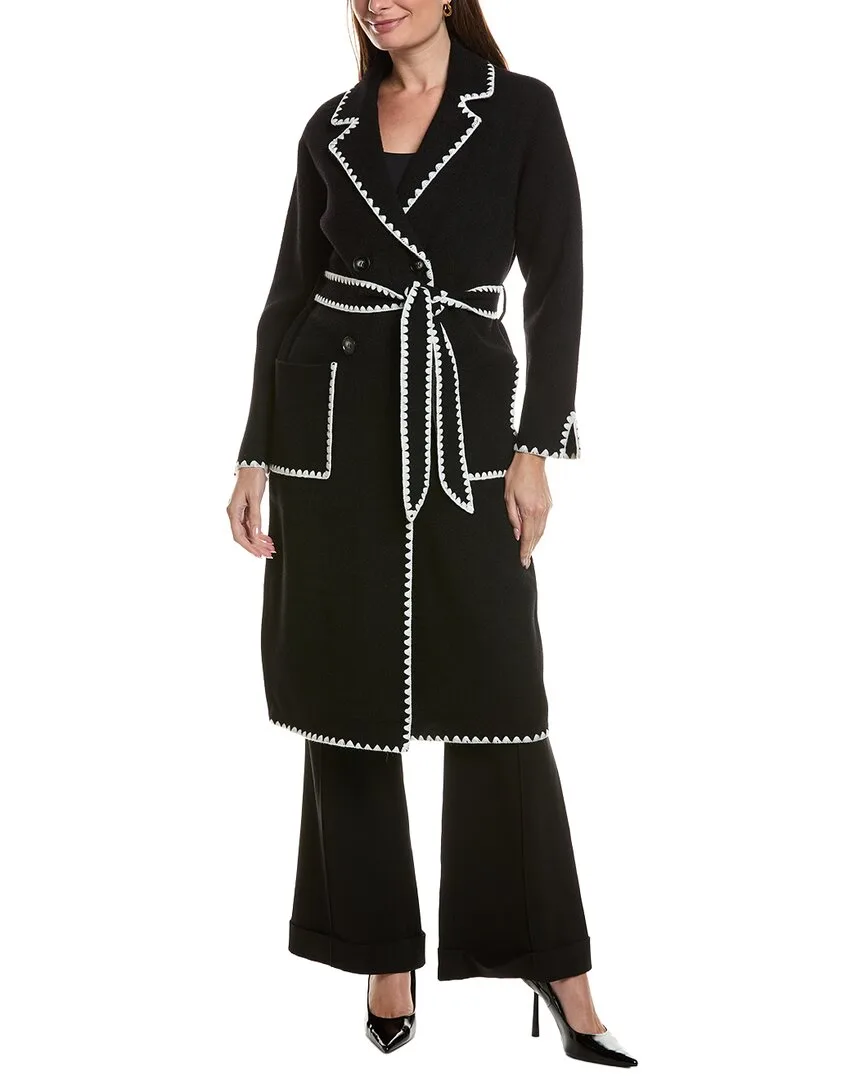 Longline Eyelash Wrap Coat by Nvlt