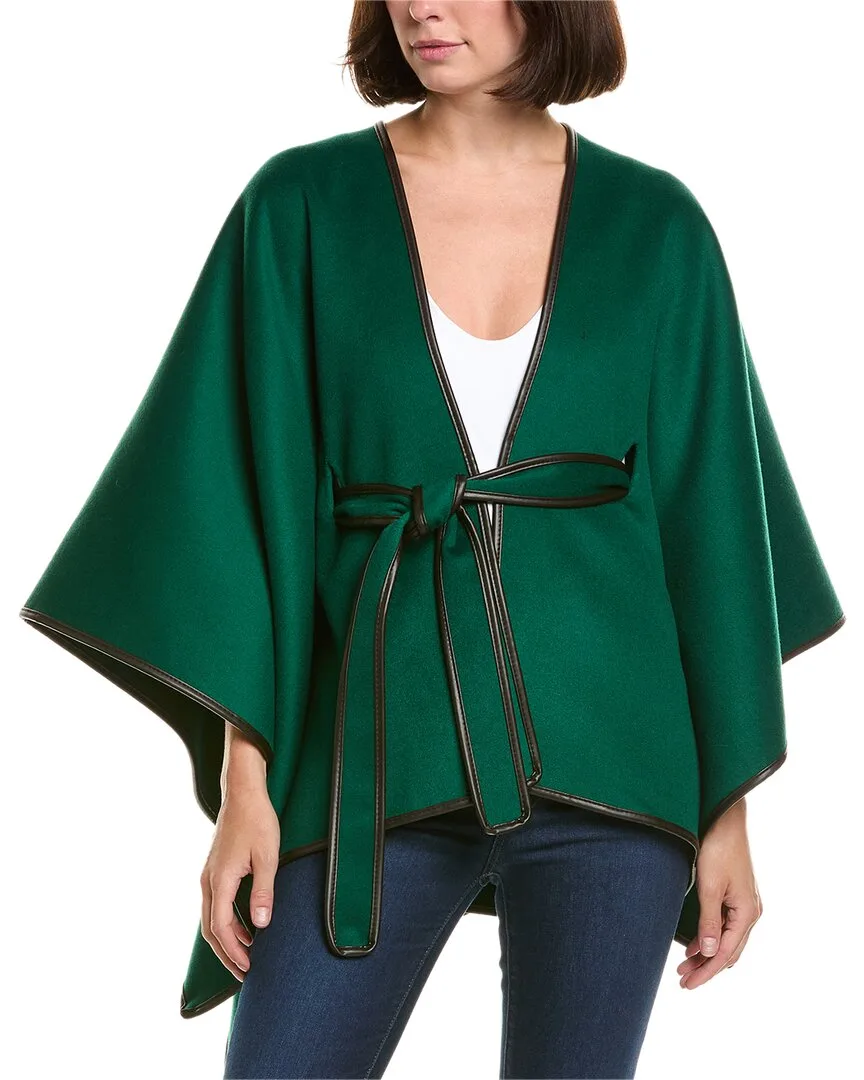 Wool & Linen-Blend Cape