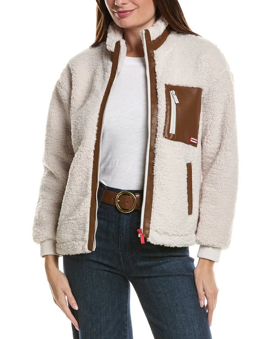 Emma Sherpa Mixed Media Jacket by Hunter