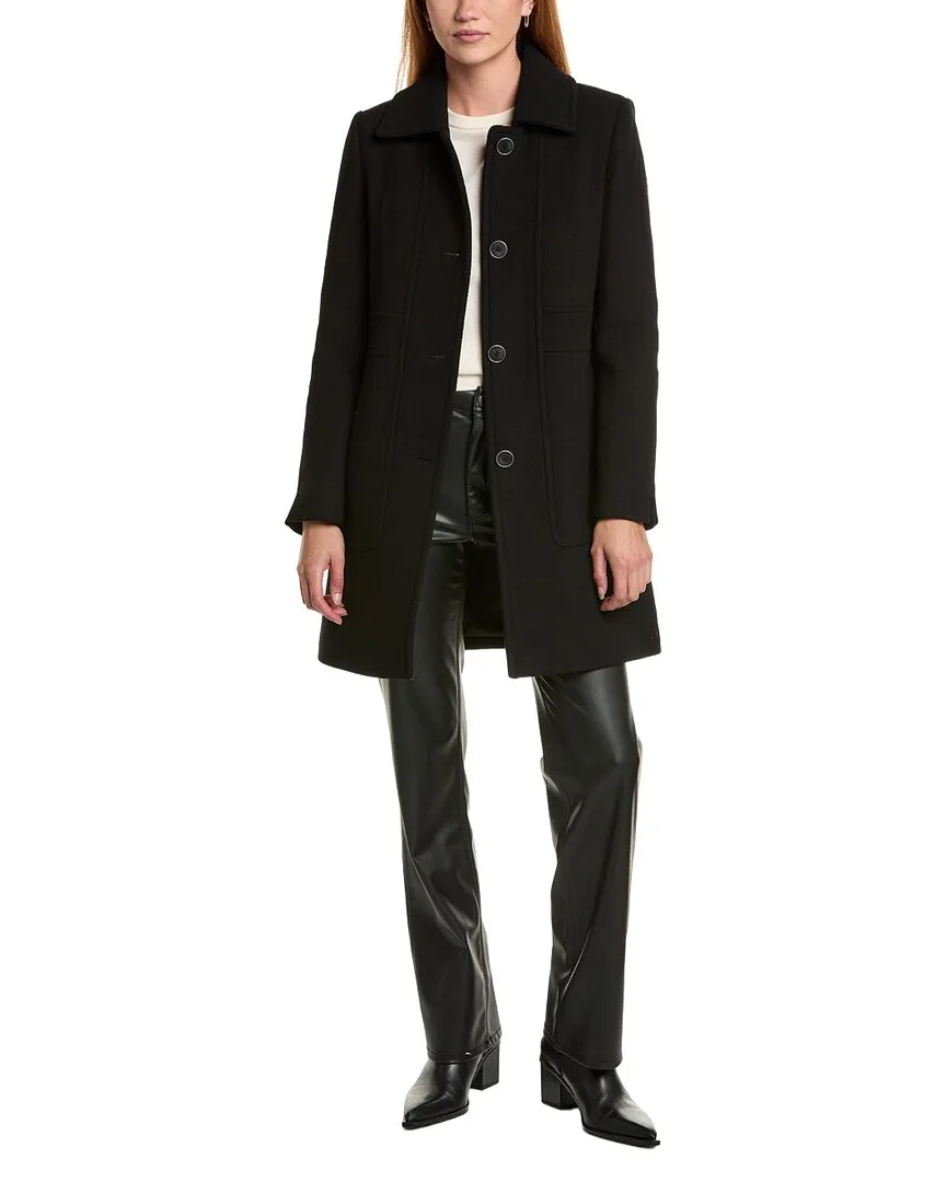 Emmeline Wool-Blend Slim Coat