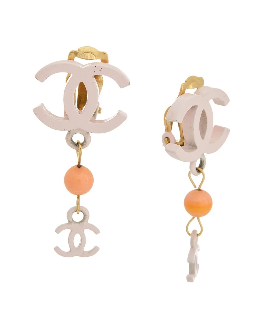Coco Mark Dangling Clip-On Earring (authentic Pre-Loved) by CHANEL