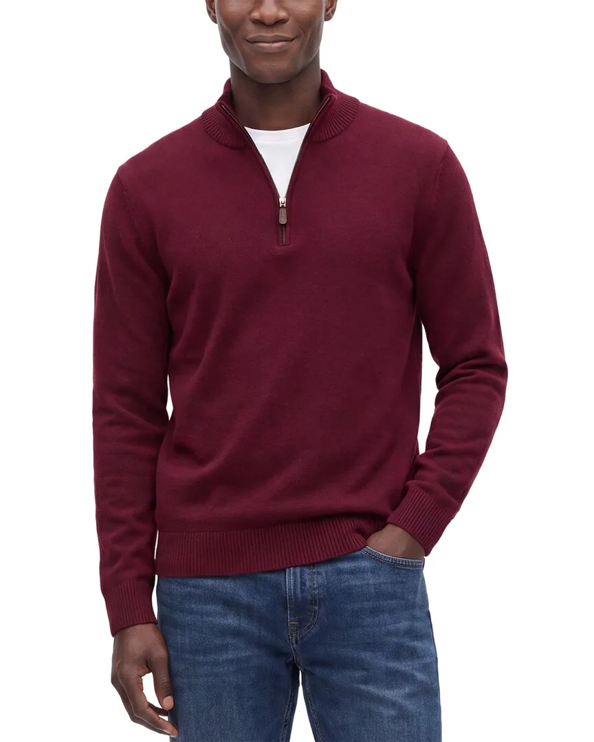 100% Cashmere Mock Neck 1/4-Zip 100% Cashmere Sweater by Forte