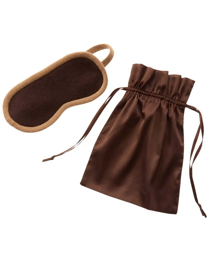 Cashmere Eye Mask with Drawstring Pouch by Sofia Cashmere