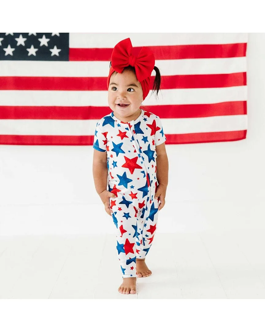Chill the Fourth Out Short Sleeve Romper by Bums & Roses