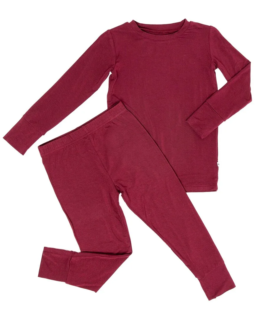 Berry Dramatic Long Sleeve Pajama Set by Bums & Roses