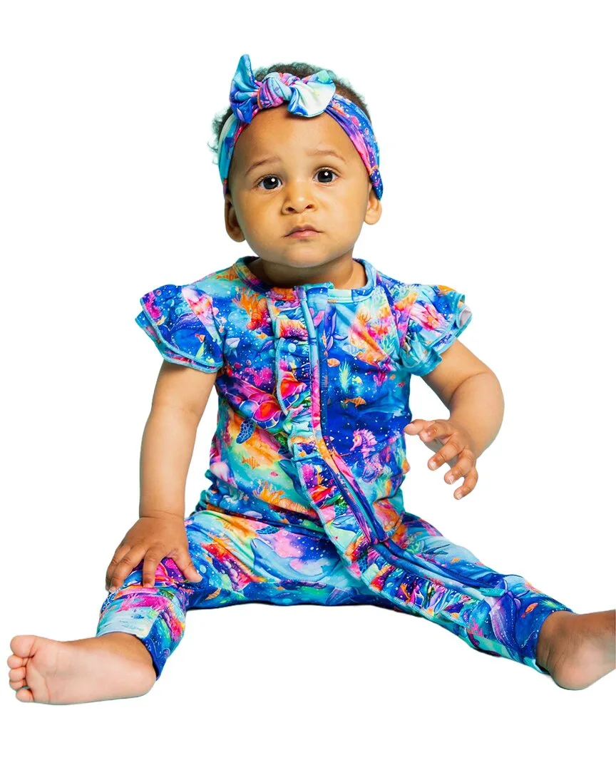 Current Crew Cap Sleeve Romper by Bums & Roses