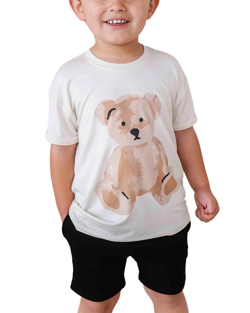 Bear Hugs Short Sleeve T-Shirt & Short by Bums & Roses