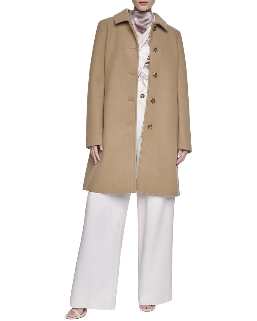 Faux Wool Car Coat