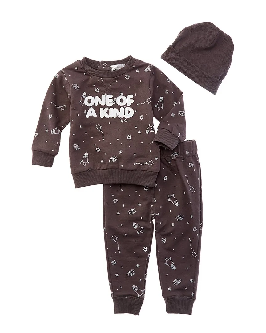 3Pc Sweatshirt, Pant & Hat Set by Adley & Hudson
