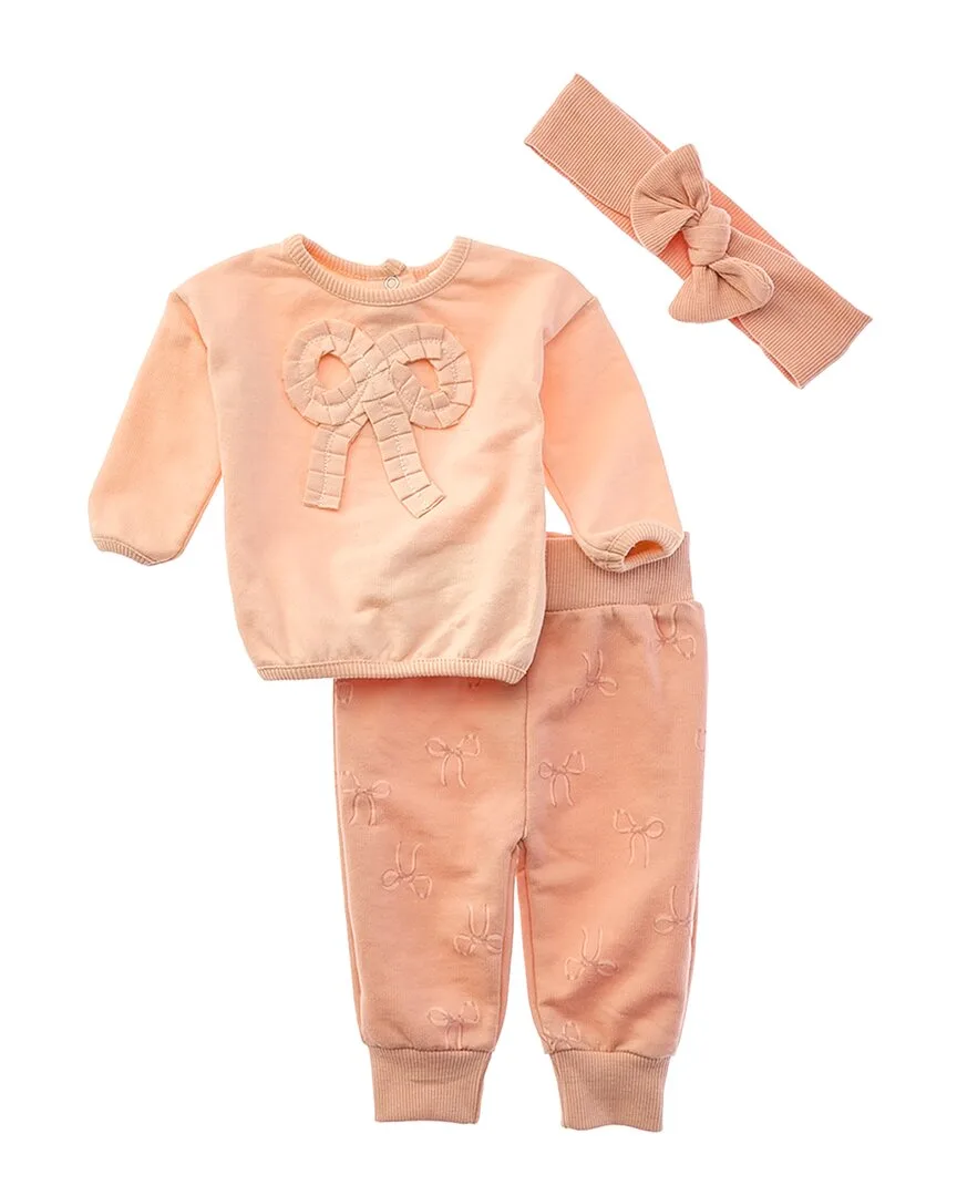 3Pc Sweatshirt, Pant, & Headband Set by Adley & Hudson