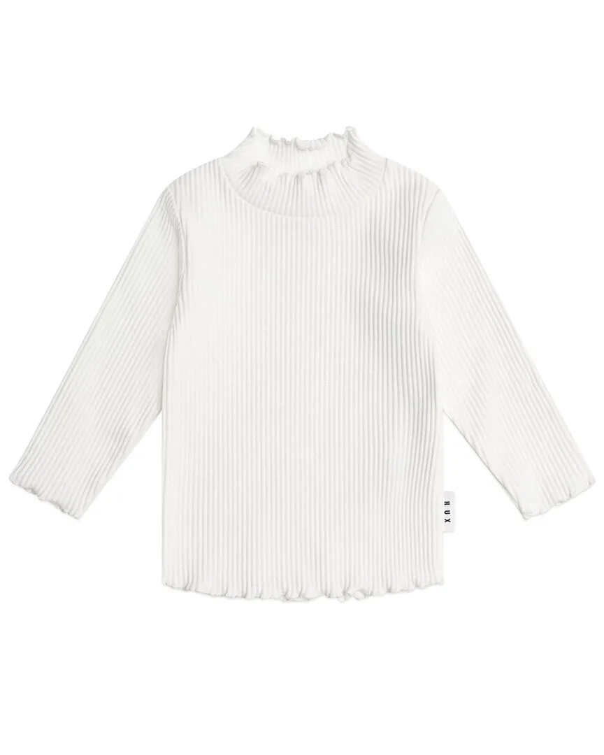 Almond Milk Rib Skivvy Top by Huxbaby