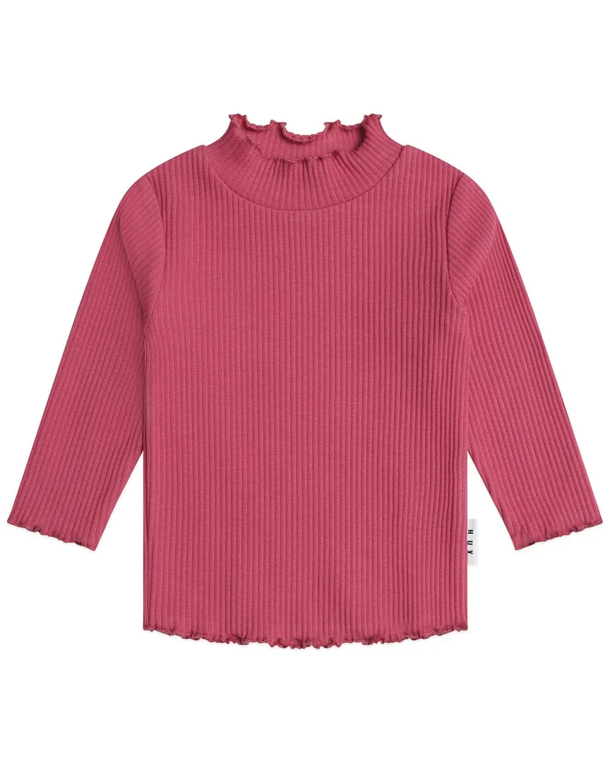 Cherry Rib Skivvy Top by Huxbaby