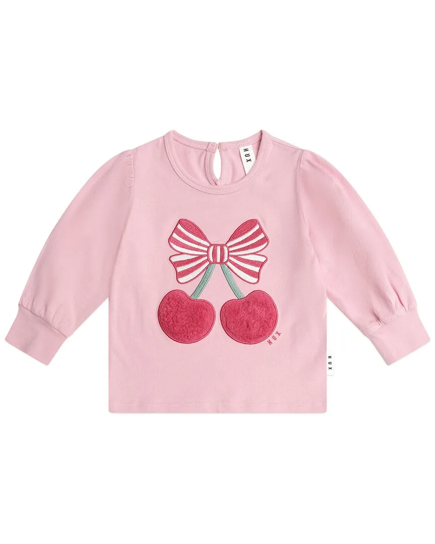Cherry Pie Puff Sleeve Top by Huxbaby