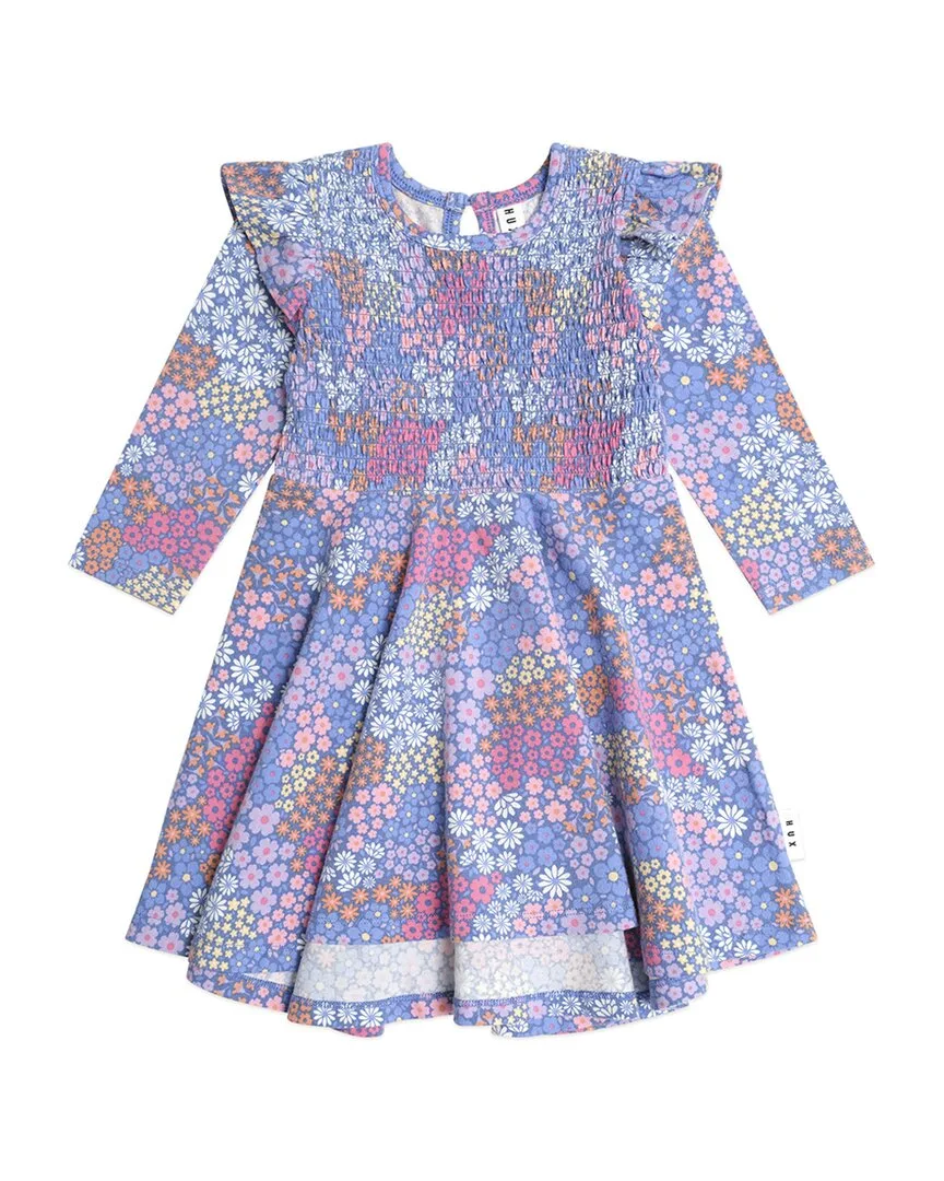 Floral Bloom Twirly Dress by Huxbaby