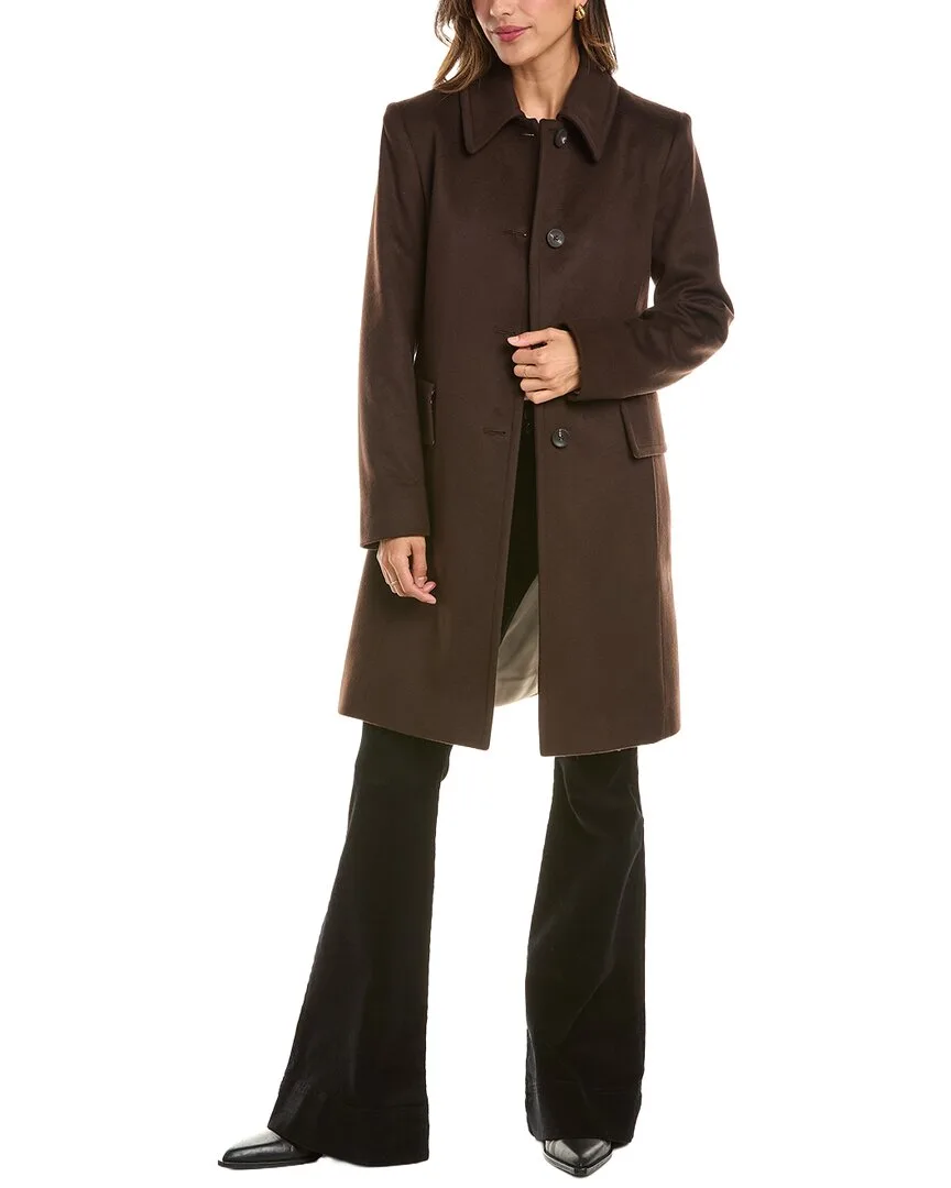 Club Collar Wool Coat