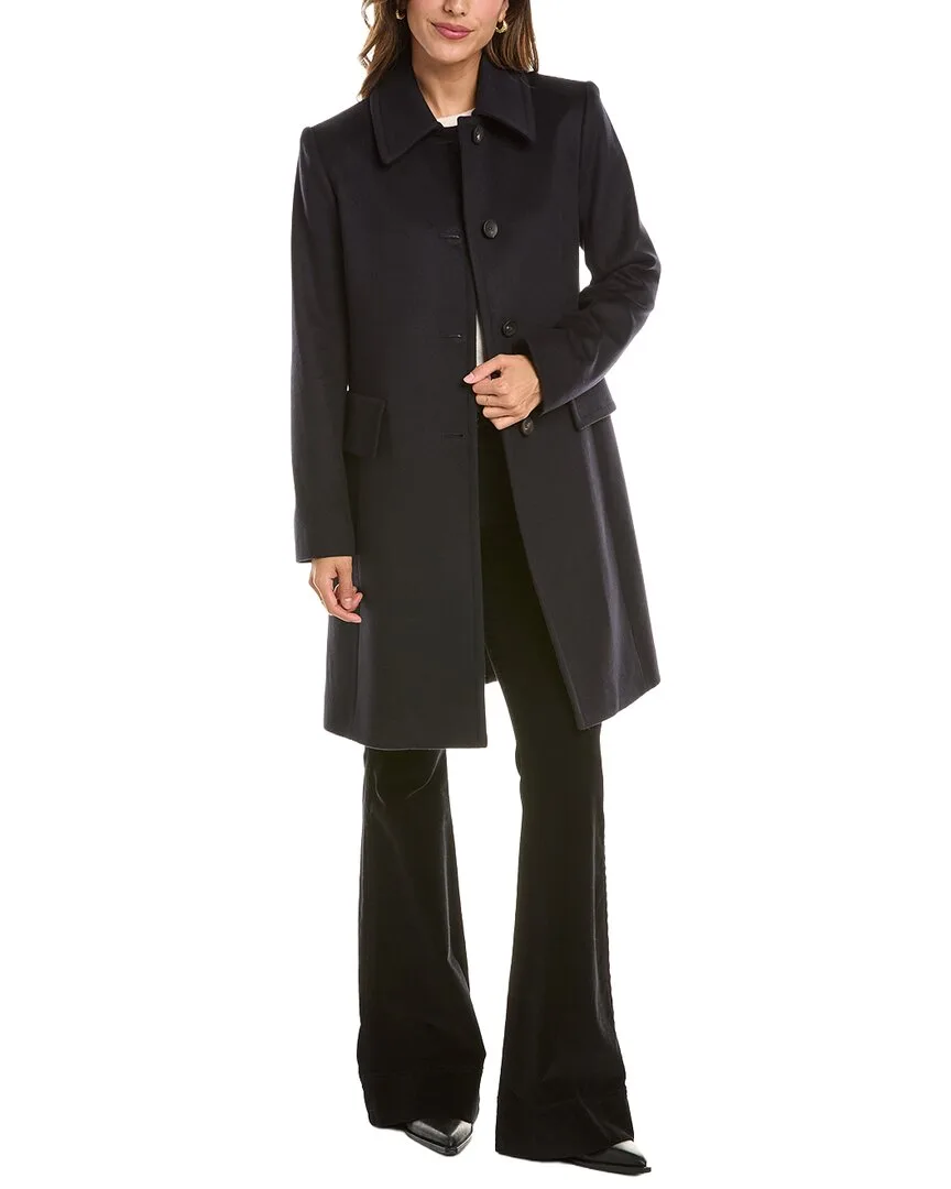 Club Collar Wool Coat