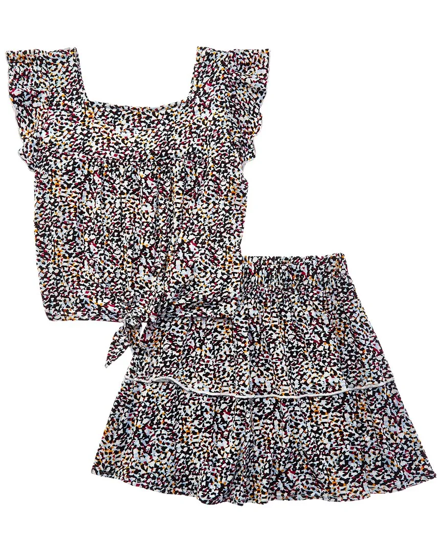 2Pc Top & Skirt Set by Marion