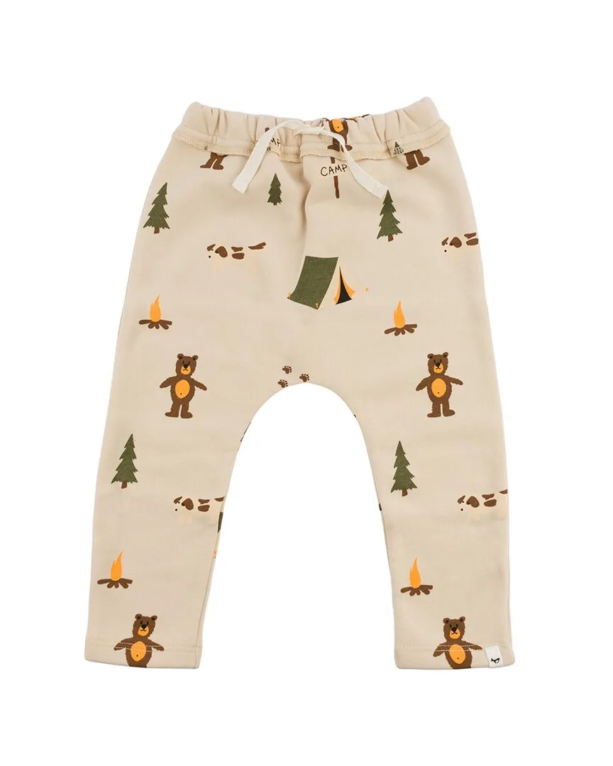 Camping Print Brooklyn Jogger by Oh Baby