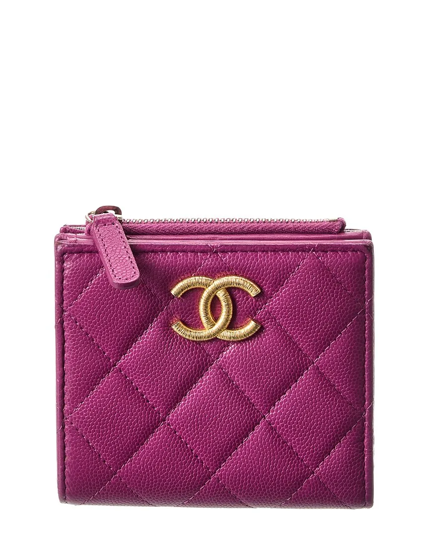Pink Caviar Leather Wallet (authentic Pre-Loved) by CHANEL