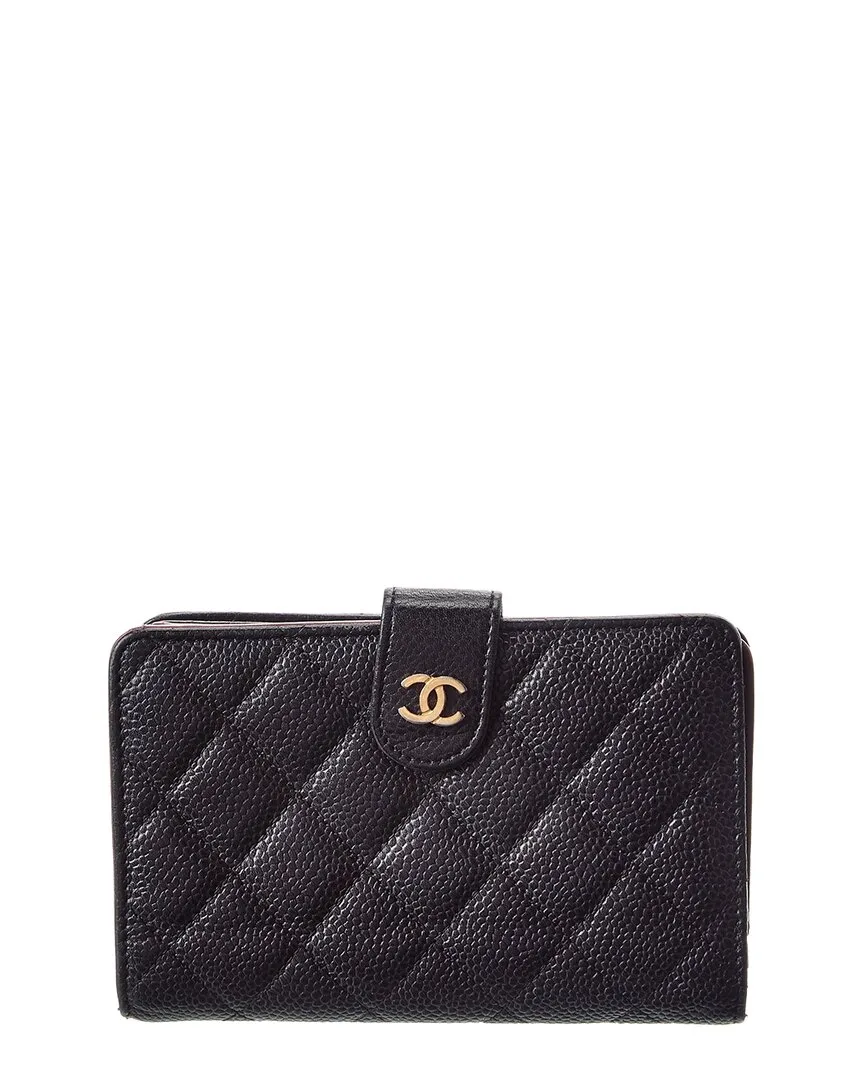 Black Caviar Leather Wallet (authentic Pre-Loved) by CHANEL