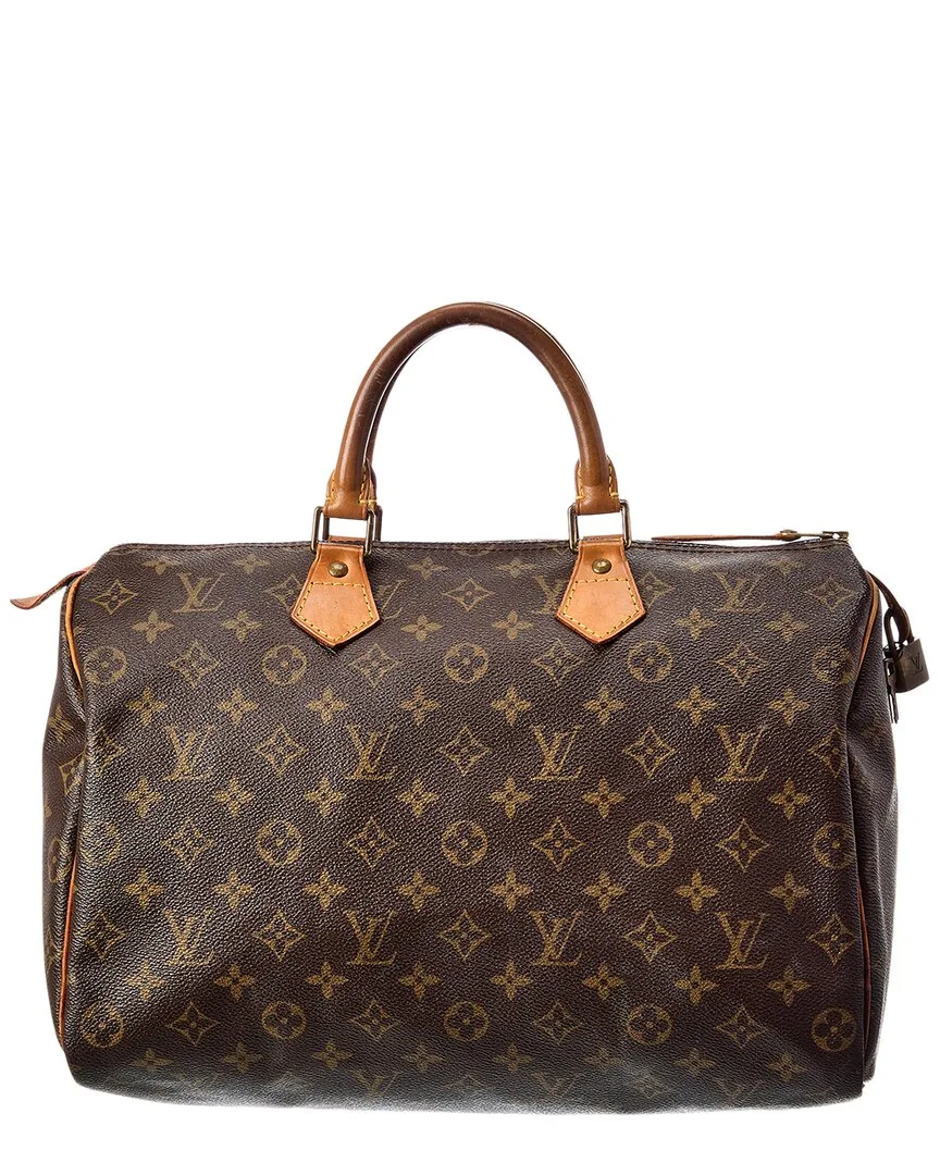 Brown Monogram Canvas Speedy 35 (authentic Pre-Loved) by Louis Vuitton