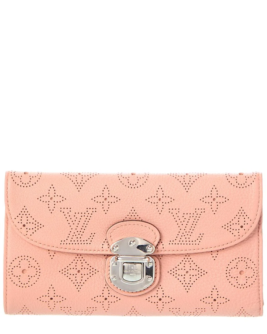 Pink Mahina Calf Leather Amelia Wallet (authentic Pre-Loved) by Louis Vuitton