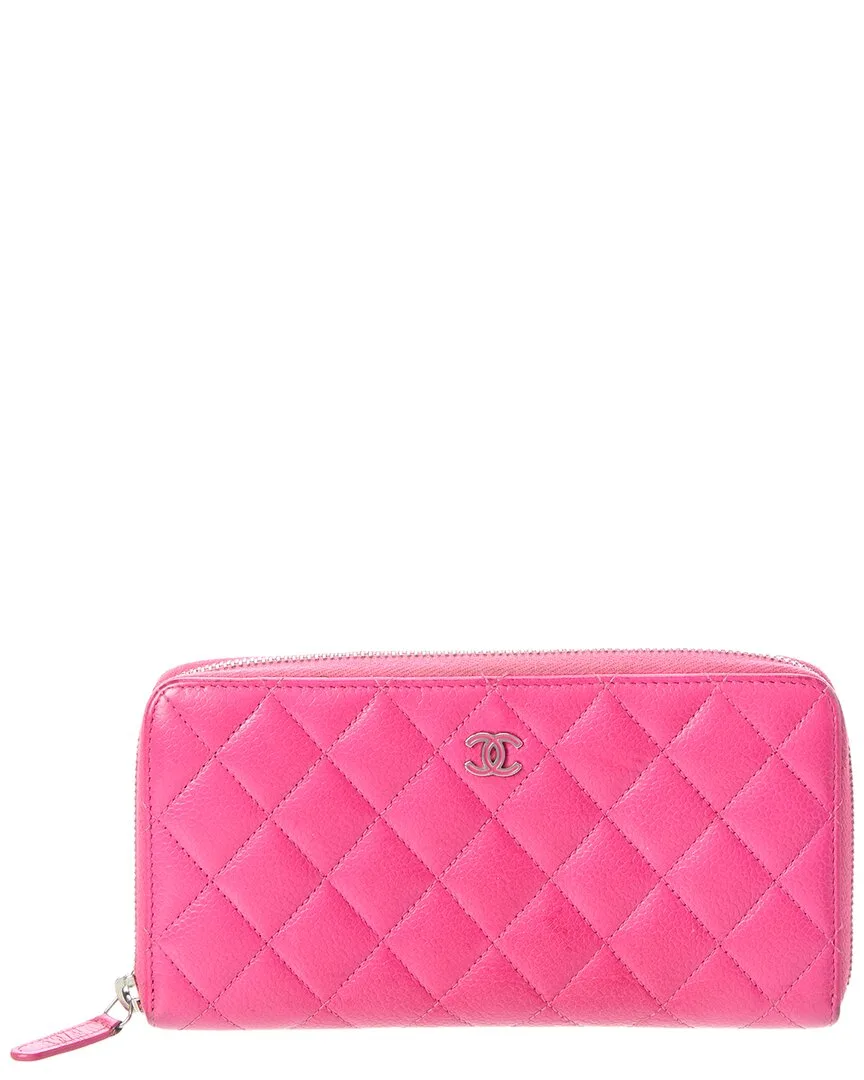 Pink Lambskin Wallet (authentic Pre-Loved) by CHANEL