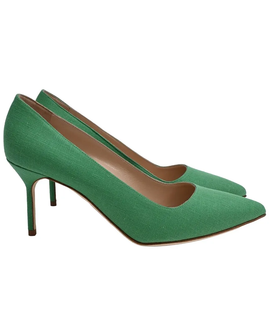 Linen Bb 70 Pump (authentic Pre-Loved) by Manolo Blahnik