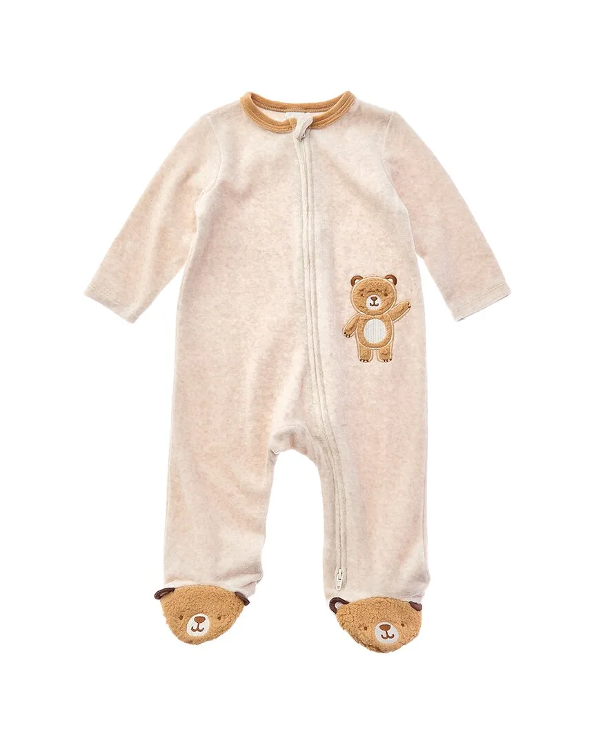 Fuzzy Bear Footie by Little Me