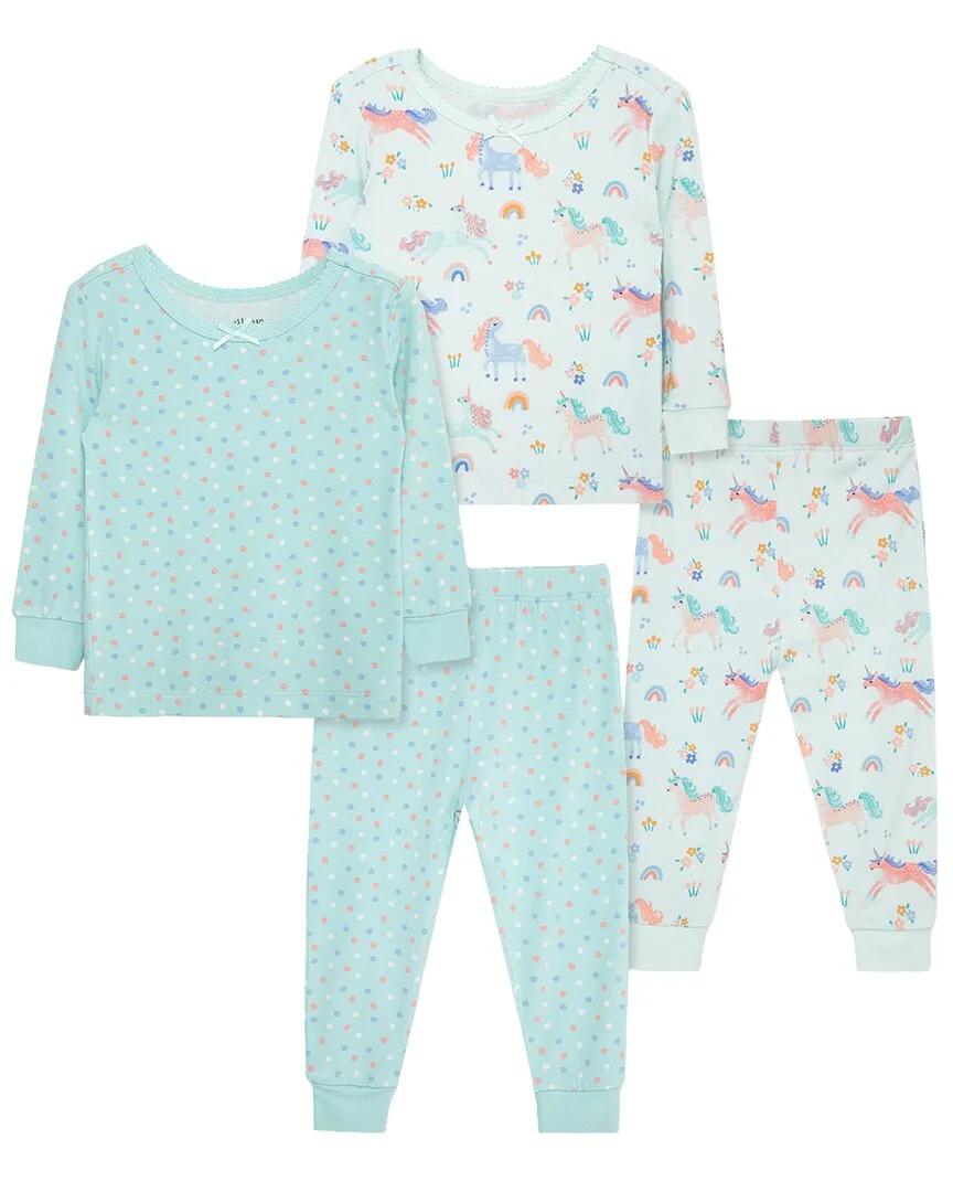 4Pc Unicorn Bamboo Pajama Set by Little Me