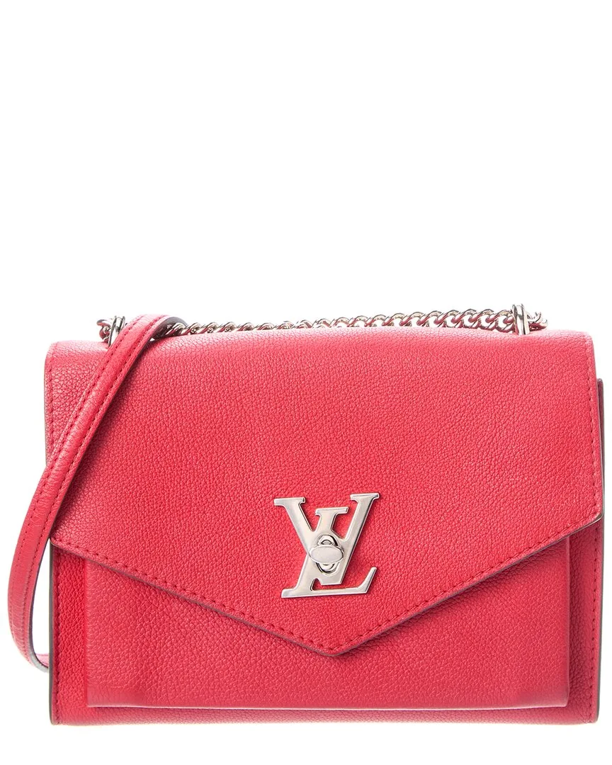 Red Leather My Lockme Chain Bag Bb (authentic Pre-Loved) by Louis Vuitton