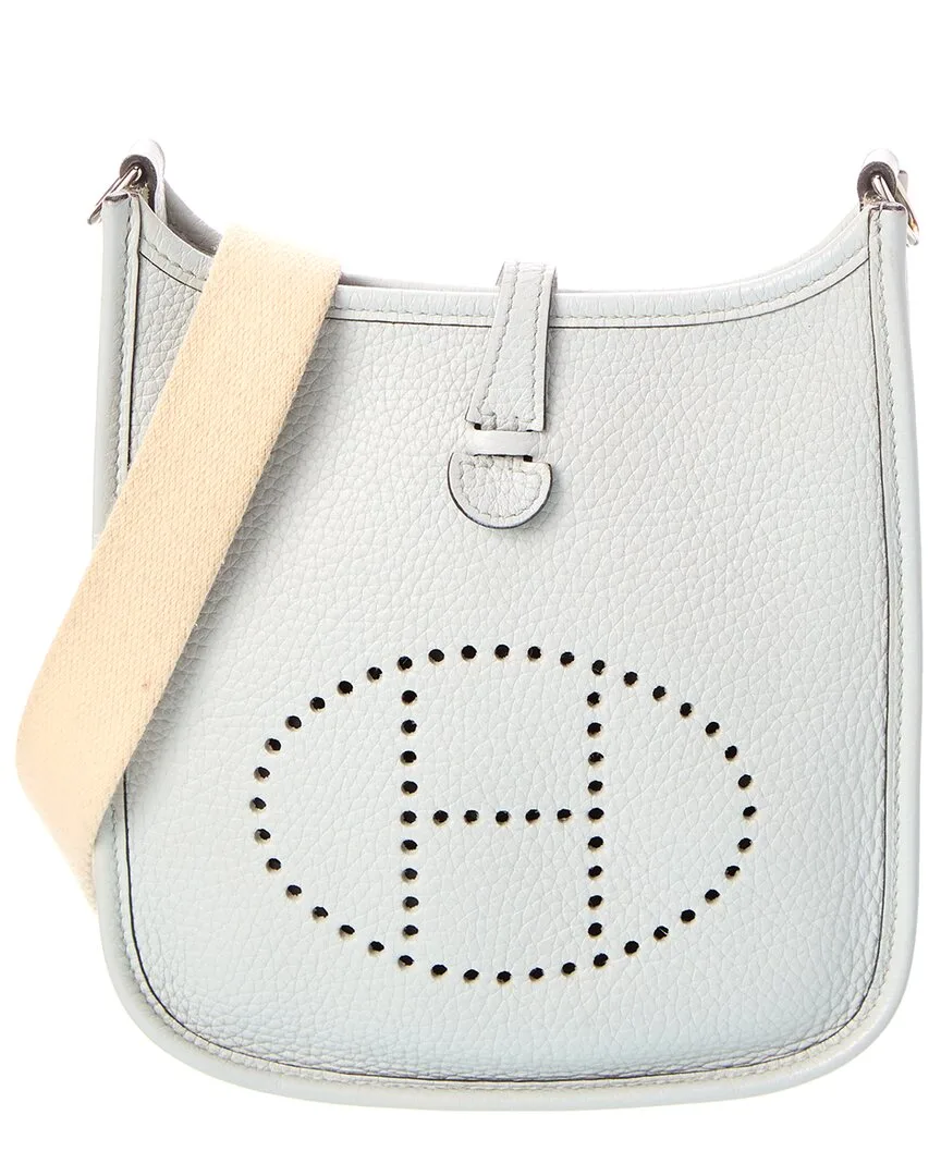 Blue Clemence Leather Evelyne Amazone Tpm (authentic Pre-Loved)
