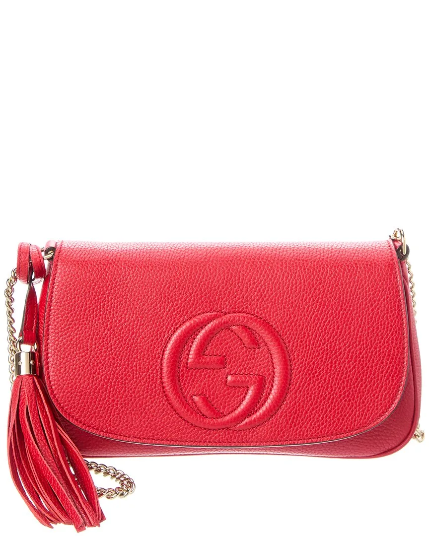 Red Leather Soho Crossbody (authentic Pre-Loved) by Gucci
