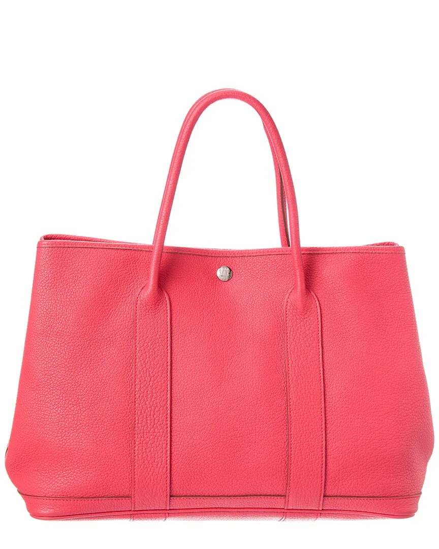 Red Negonda Leather Garden Party Pm (authentic Pre-Loved)