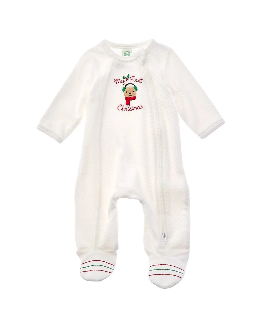 Merry Bear Footie by Little Me