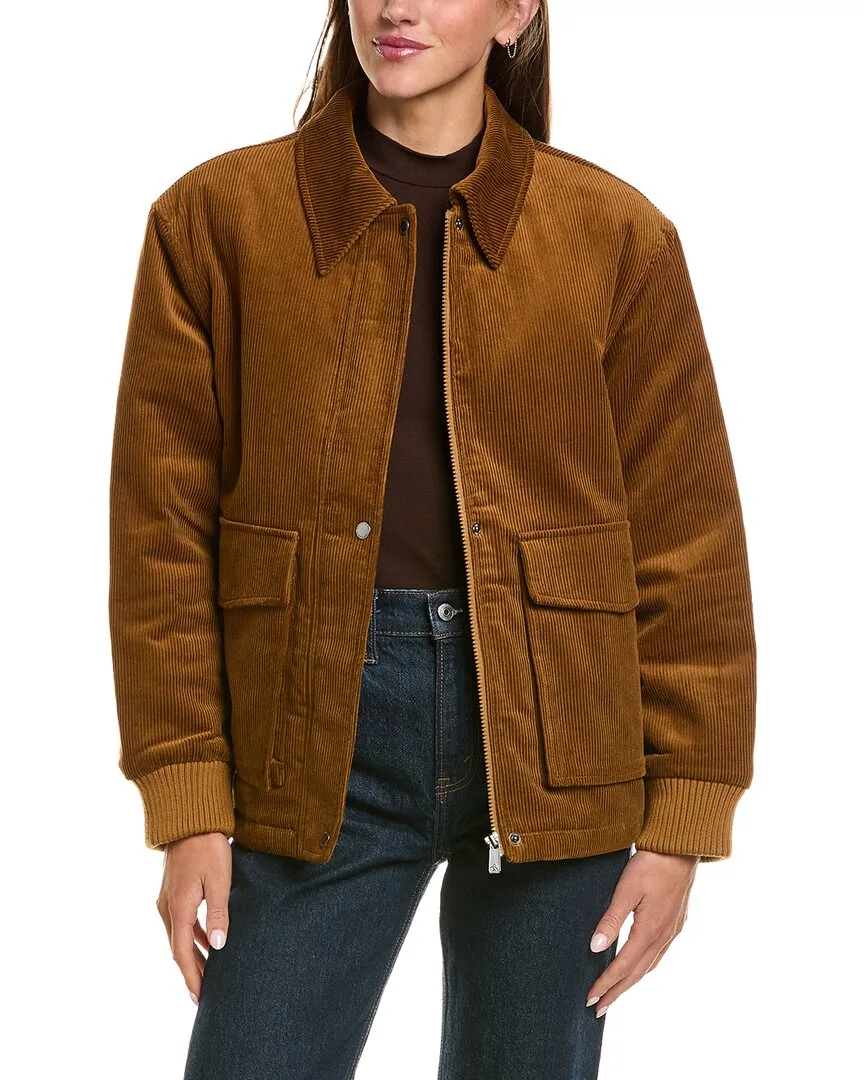 Bente Corduroy Padded Boyfriend Trucker Jacket by Scotch & Soda