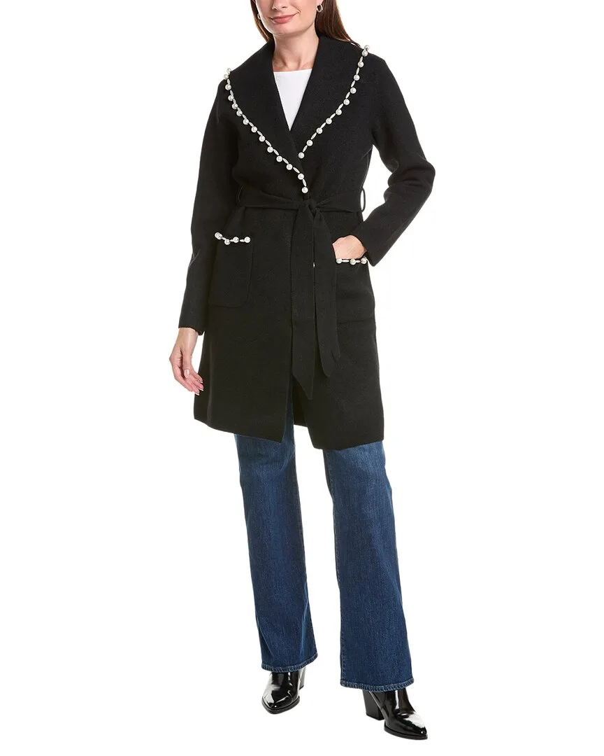 Longline Wrap Eyelash Coatigan by Nvlt