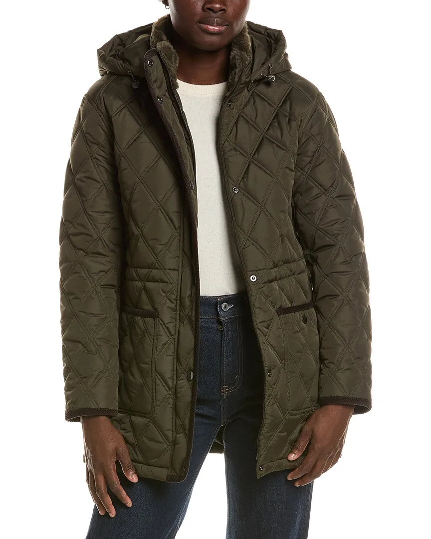 Snowchic Diamond Quilt Coat by Laundry by Shelli Segal