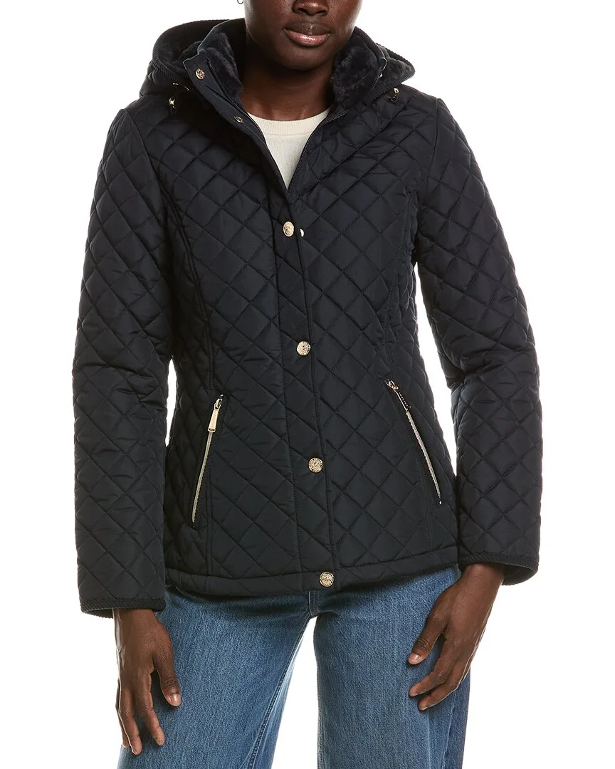 Snowchic Diamond Quilt Jacket by Laundry by Shelli Segal