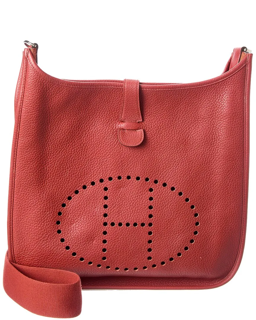 Red Clemence Leather Evelyne Gm (authentic Pre-Loved) by Herms