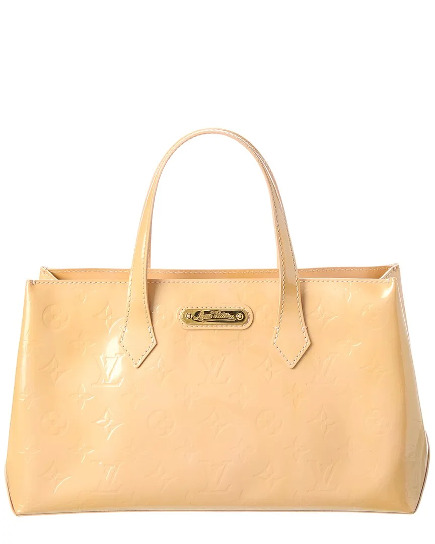 Beige Vernis Leather Wilshire Pm L (authentic Pre-Loved) by Louis Vuitton