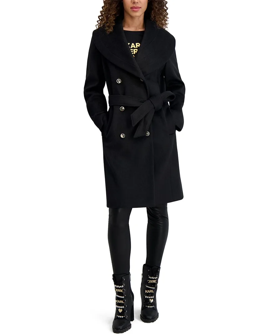 Wool-Blend Coat by Karl Lagerfeld