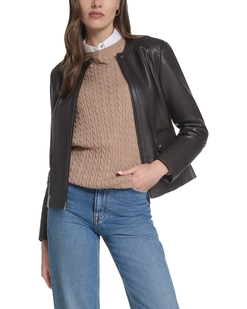 Quilted Leather Jacket by COLE HAAN