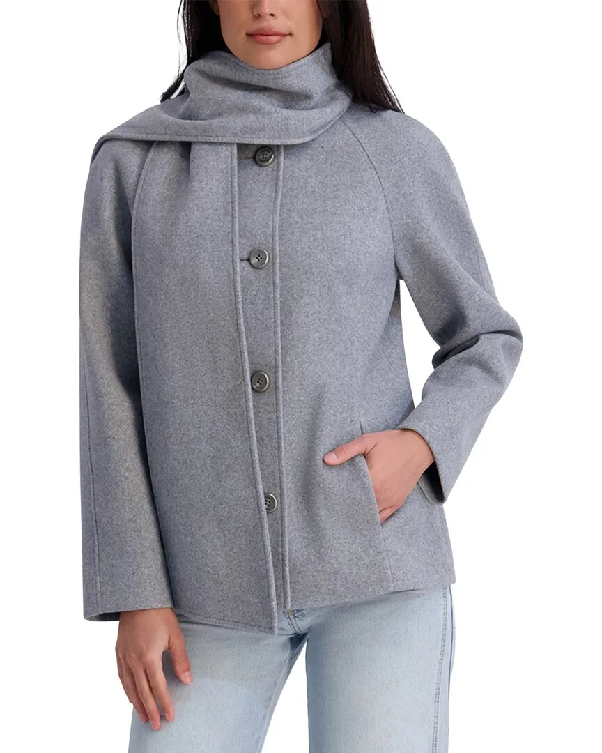 Scarf Neck Coat by Kensie