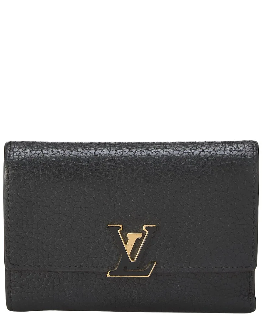 Black Taurillon Leather Capucines Compact (authentic Pre-Loved) by Louis Vuitton